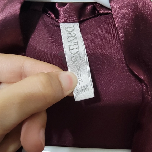 Purple bridesmaid robe - Picture 4 of 5